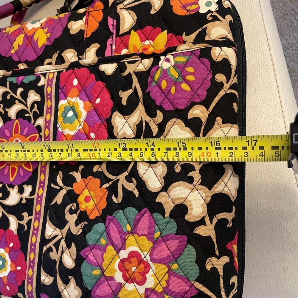 Vera Bradley Hard Shell Laptop Ipad Case Floral quilted Business Case - Picture 9 of 11